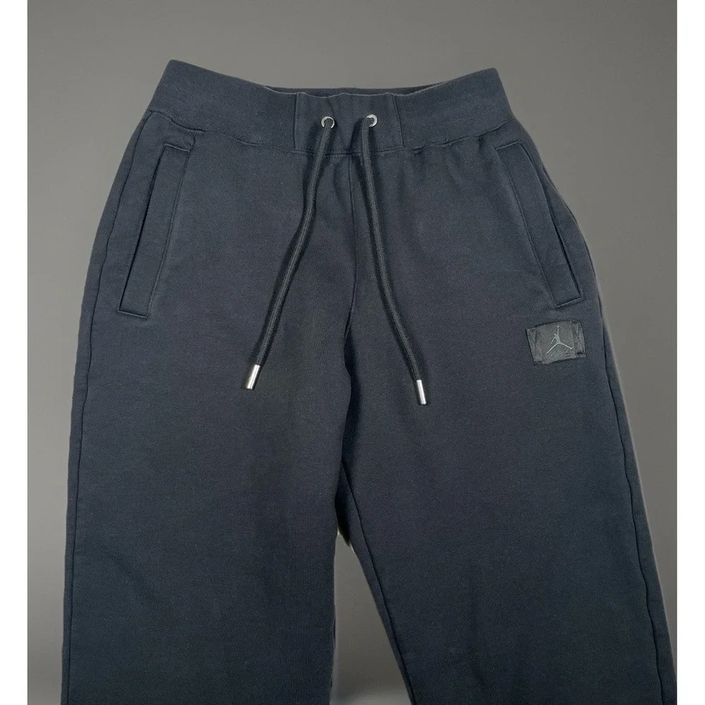 Nike Air Jordan Flight Fleece Joggers Men's XS Black Sweatpants‎ Cotton FV7059